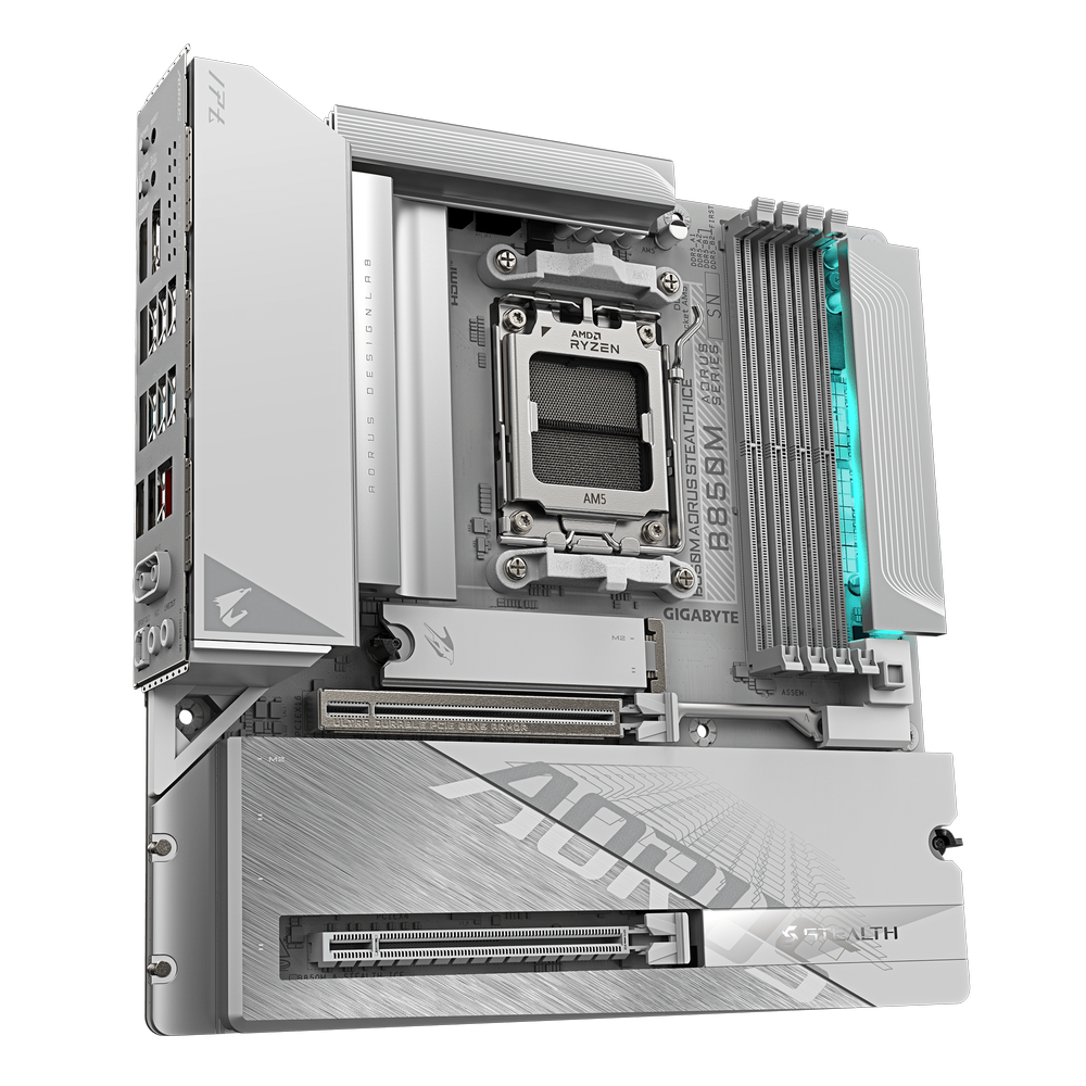 GIGABYTE Launches B850M AORUS Stealth in Black and White — Duck-IT